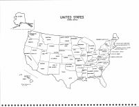 United States Map, Thayer County 1976